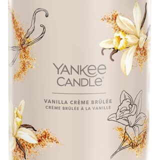 Candela profumata Yankee Candle Signature Large Tumbler con fragranza gourmand di crema alla vaniglia e praline tostate. Formato 567 g, due stoppini...