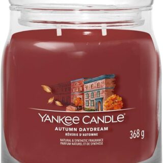 Candela profumata Yankee Candle Autumn Daydream in giara media da 368 g con doppio stoppino. Fragranza autunnale a più note e tempo di combustione...