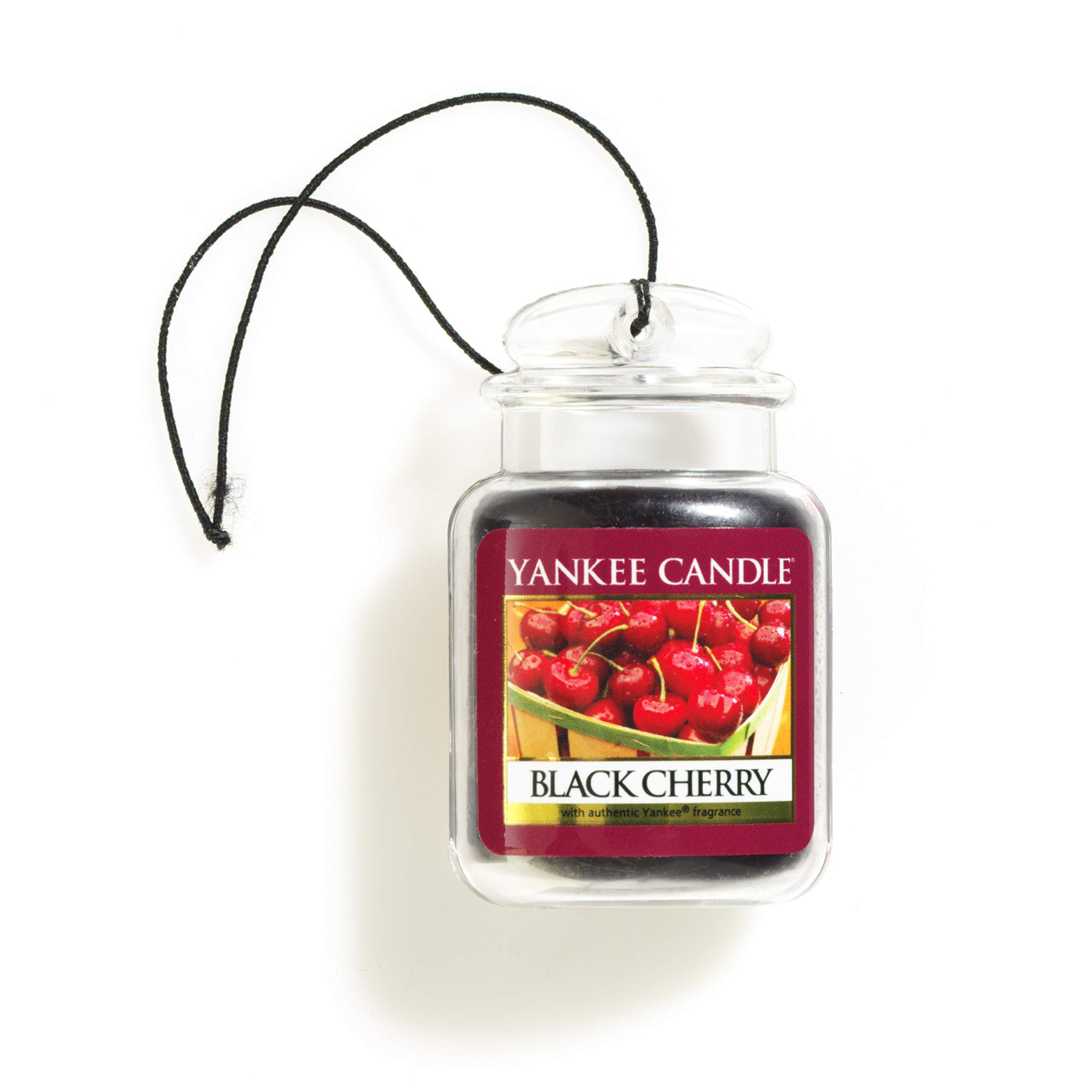 YANKEE CANDLE CAR JAR PAPER BLACK CHERRY Profumatore per auto Car Jar Black Cherry: cartoncino da appendere con fragranza dolce-acidula di ciliegia nera. Fragranza intensa fino a 30 giorni,...