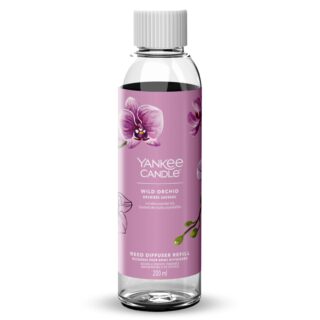 Ricarica da 200 ml per diffusori a bastoncini Yankee Candle Signature nella fragranza floreale-fruttata Wild Orchid. Rigenera il diffusore esistente...