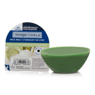 Tartina profumata Yankee Candle Vanilla Lime da 22 g: vaniglia cremosa, zucchero di canna e scorza di lime. Si usa in un bruciatore per wax melt per...