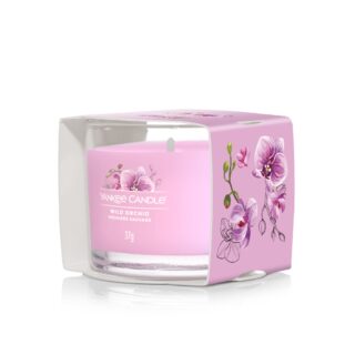 Candela votive Filled Votive Wild Orchid da 37 g: formato mini in vetro con fragranza floreale esotica. Ideale come prova della fragranza o piccolo...