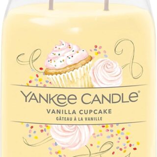 Candela profumata Yankee Candle Vanilla Cupcake in giara Signature Large Jar da 567 g. Fragranza dolce e cremosa ispirata al cupcake alla vaniglia,...