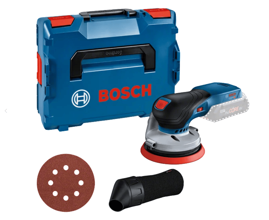 BOSCH LEVIGATRICE ROTOORBITALE GEX18V-125 Levigatrice rotoorbitale cordless Bosch GEX 18V-125 PRO: platorello Ø125 mm, motore brushless e preselezione giri per finiture su superfici medie....