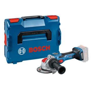Smerigliatrice angolare cordless Bosch Professional 125 mm con tecnologia BITURBO Brushless: prestazioni equivalenti a 1.500 W. Versione in valigetta...