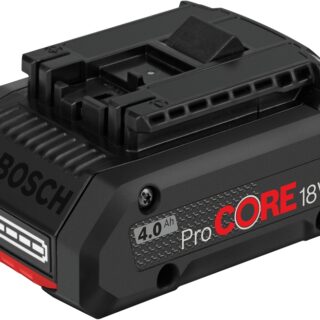 Batteria professionale Li-ion 18 V 4,0 Ah ProCORE, formato compatto e tecnologia COOLPACK 2.0 per migliore dissipazione del calore. Indicatore LED a...