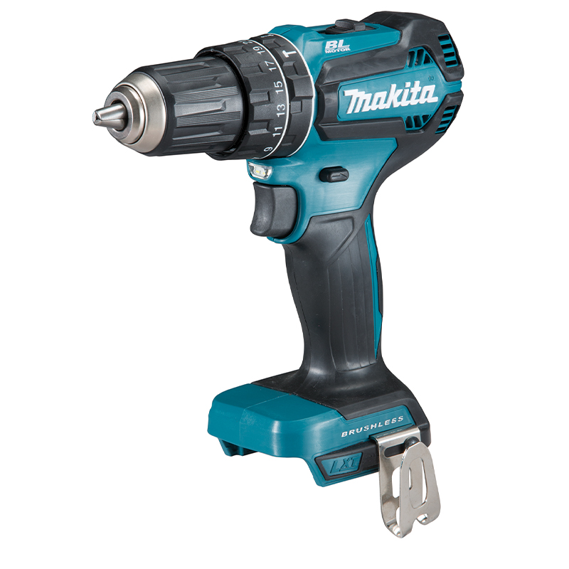 MAKITA TRAPANO AVVITATORE A PERCUSSIONE DHP485Z 18V Trapano avvitatore a percussione 18V LXT con motore brushless: potente e compatto, venduto come solo corpo macchina per chi ha già batterie Makita...