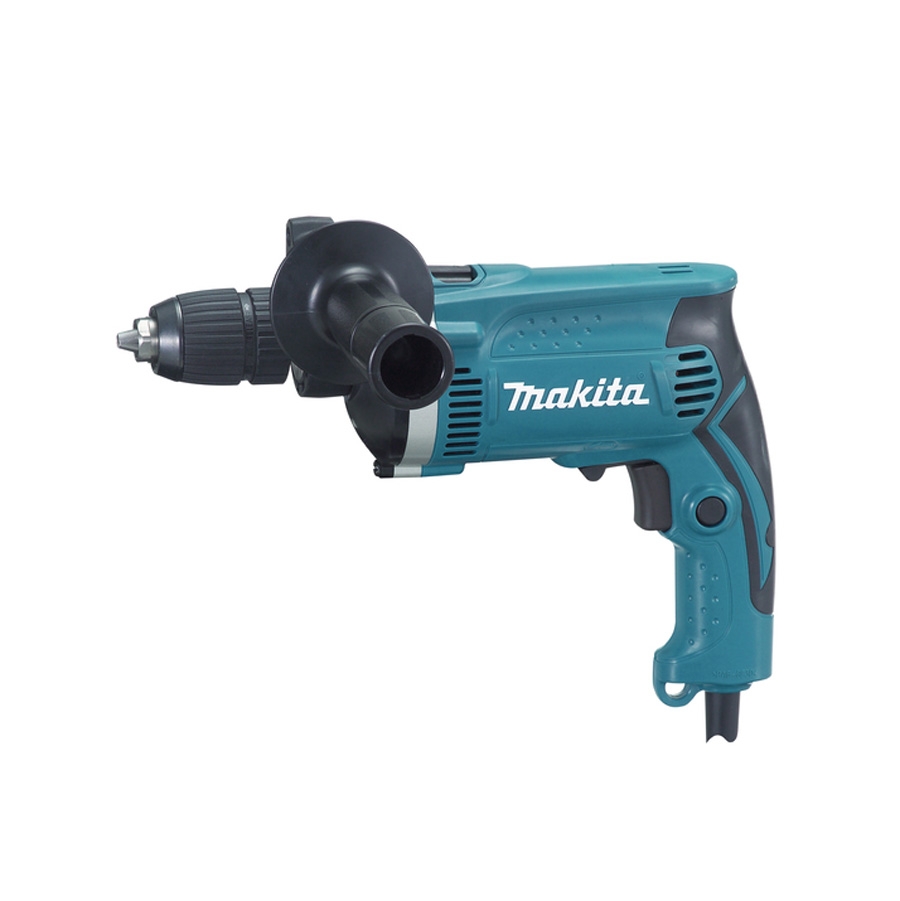 MAKITA TRAPANO PERCUSSIONE HP1631 710W Trapano a percussione cablato Makita HP1631 da 710 W, progettato per forature su legno, metallo e muratura. Mandrino autoserrante 1,5-13 mm,...