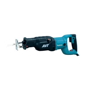 Seghetto diritto elettrico professionale Makita JR3070CT: motore 1.510 W, tecnologia antivibrazione AVT e corsa lama 32 mm. Ideale per tagli in legno...