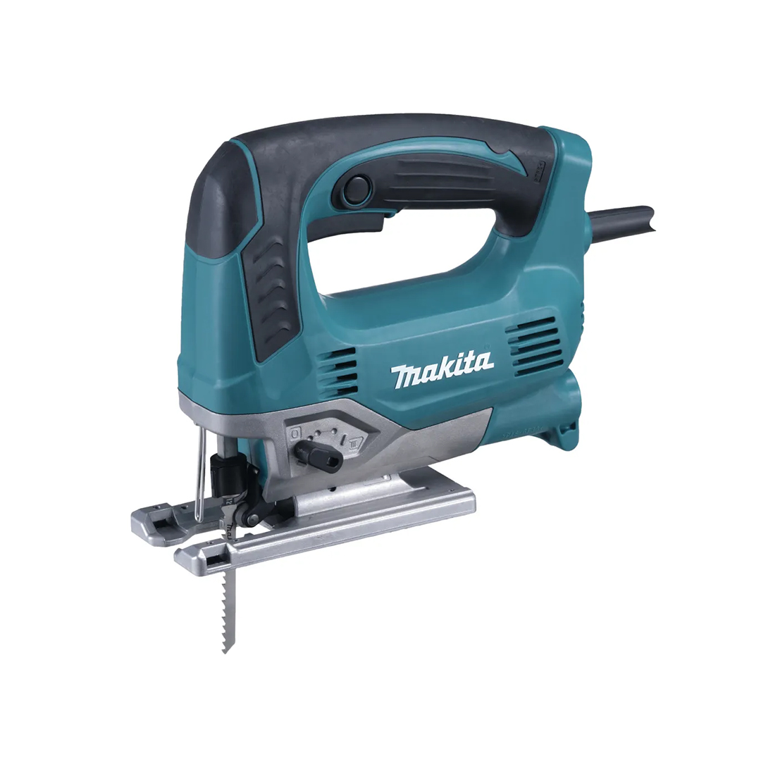 MAKITA SEGHETTO ALTERNATIVO 650W JV0600J Seghetto alternativo elettrico Makita da 650 W con velocità variabile e azione orbitale regolabile. Ideale per tagli in legno, alluminio e acciaio...