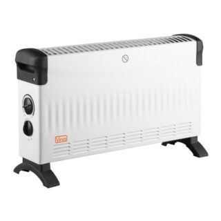 Termoconvettore elettrico da pavimento Vinco 70507: tre livelli di potenza (750/1250/2000 W), termostato regolabile e ventilazione Turbo per...