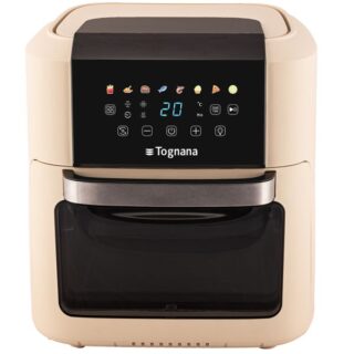 Friggitrice e forno ad aria Tognana Iridea da 11 L: 8 programmi preimpostati, schermo digitale a colori e temperatura 80-200 °C. Ideale per preparare...