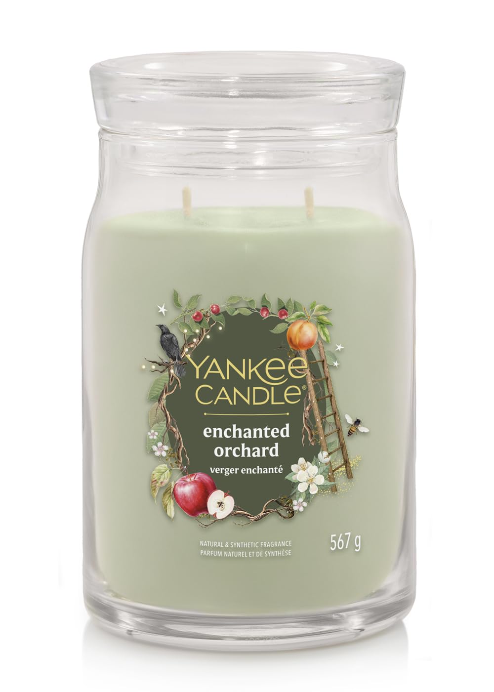 YANKEE CANDLE JAR ENCHANTED ORCHED 368G Candela profumata Yankee Candle Enchanted Orchard in giara media da 368 g con due stoppini. Fragranza fruttata e speziata con note di mela...