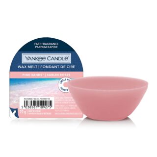 Cialda di cera profumata Yankee Candle Pink Sands da 22 g: fragranza esotica di agrumi, fiori e vaniglia. Si usa in scaldacera o lampade profumate...