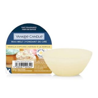 Cialda di cera profumata Yankee Candle Vanilla Cupcake da 22 g: aroma cremoso di cupcake alla vaniglia con note di limone e crema al burro....